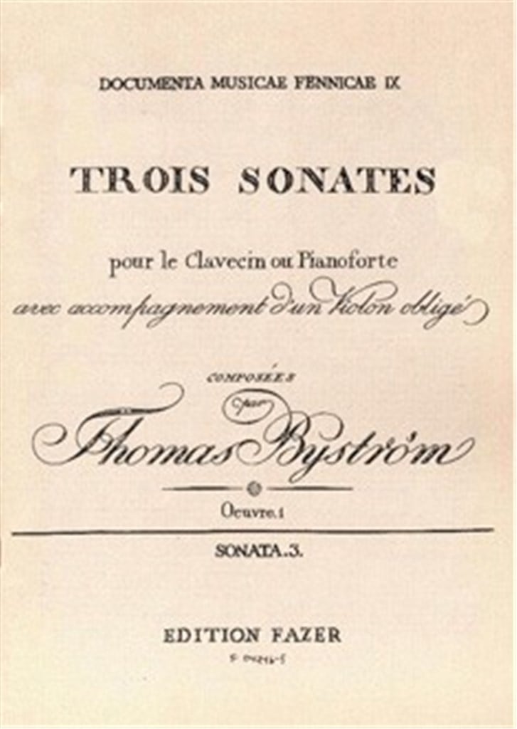 Trois Sonates op. 1